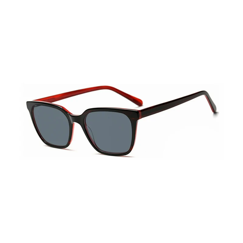Dame moteframme solbrille med elegant, kvadratisk ramme og UV-beskyttelse Luvikno