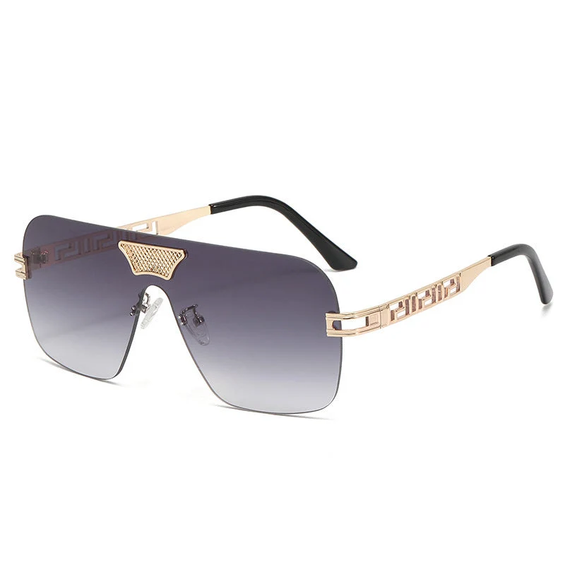 Dame moteriktig solbrille i futuristisk stil med fremragende ramme Luvikno