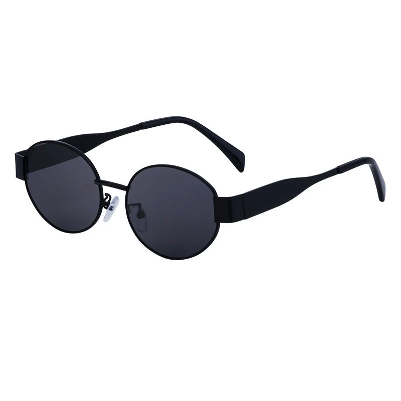 Dame moteriktig solbrille i elegant oval design Luvikno