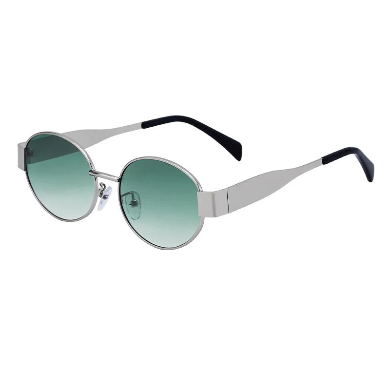 Dame moteriktig solbrille i elegant oval design Luvikno