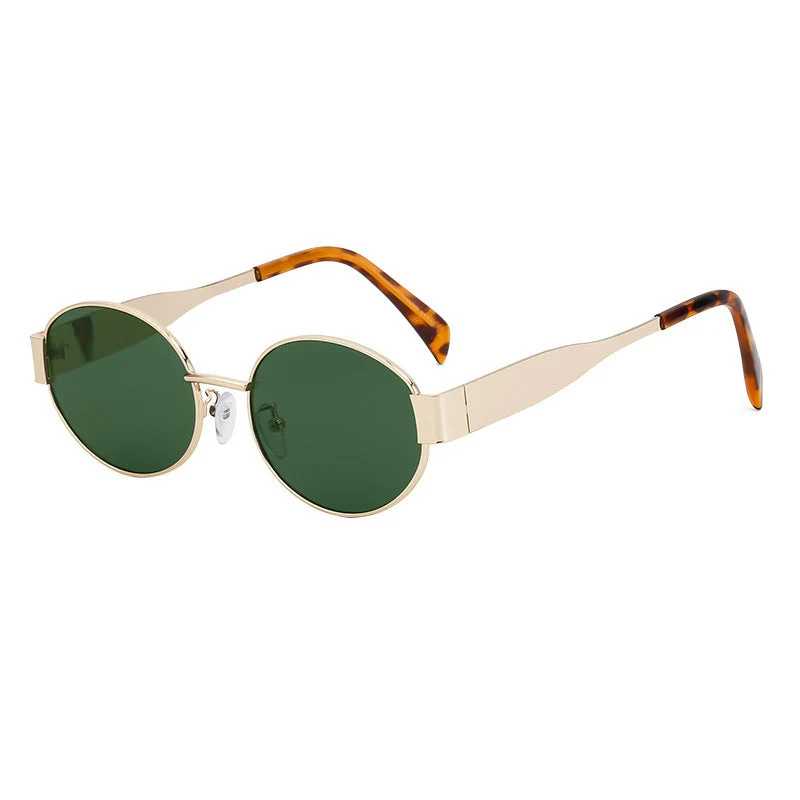 Dame moteriktig solbrille i elegant oval design Luvikno