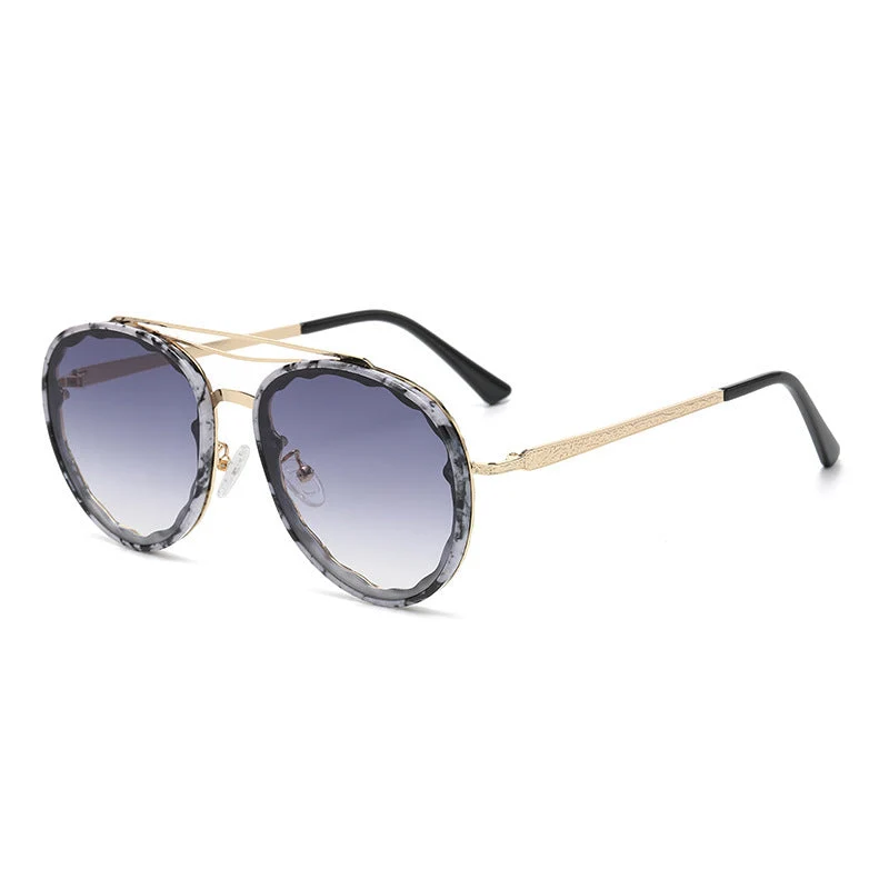 Dame Moderne utformede solbriller i elegant oversized stil Luvikno