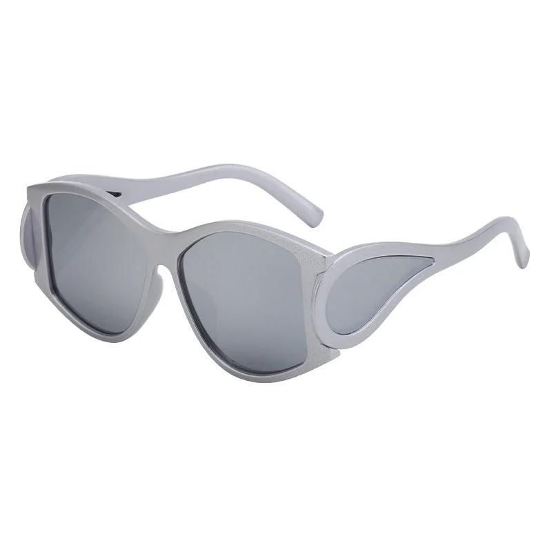 Dame moderne Cat-Eye solbriller med unikt ramme og UV-beskyttelse Luvikno