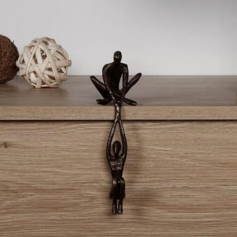 Verbindo Dekorativ Figur Polystone Svart Modern Skulptur 20 cm | Luvikno