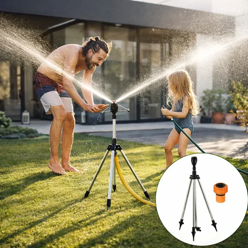 AquaStraal Hagevanning Med Stativ 360 Grader | Luvikno