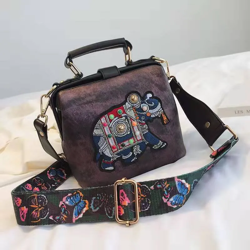 Brodert Mandala Skulderveske – Lettvekt Multi-Bruk Bohemsk Design | Luvikno