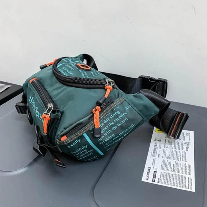 Vannbestandig herre midje- og crossbody-veske – Flerveis reise- og friluftspakke | Luvikno