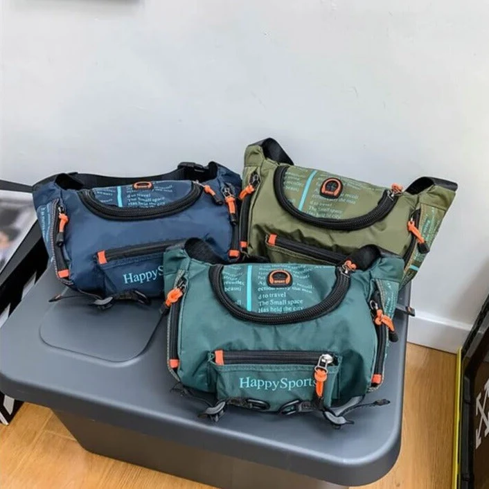Vannbestandig herre midje- og crossbody-veske – Flerveis reise- og friluftspakke | Luvikno