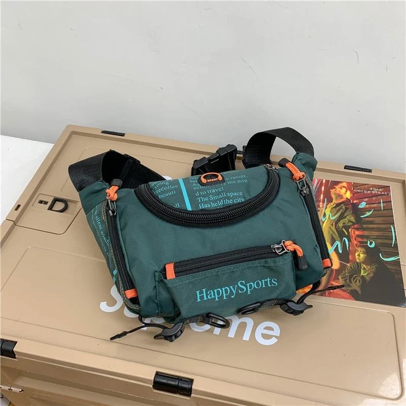 Vannbestandig herre midje- og crossbody-veske – Flerveis reise- og friluftspakke | Luvikno