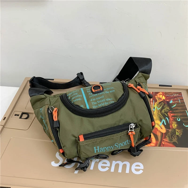 Vannbestandig herre midje- og crossbody-veske – Flerveis reise- og friluftspakke | Luvikno