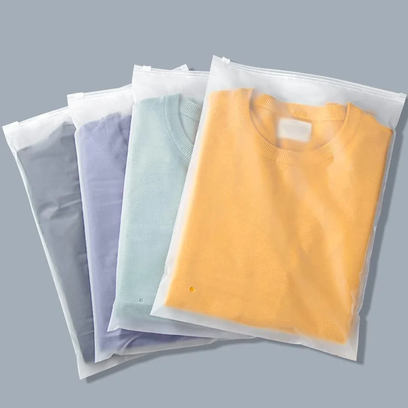 Multi-Purpose Frosted Zip Oppbevaringssekker – 20-Pack Plast Klær Sleever (Kjøp 2 Sett, Ta 1 GRATIS) | Luvikno