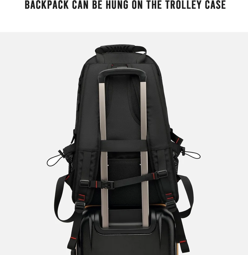 60L Vanntett Reisedatamaskinryggsekk med USB-port og Skoforening | Luvikno