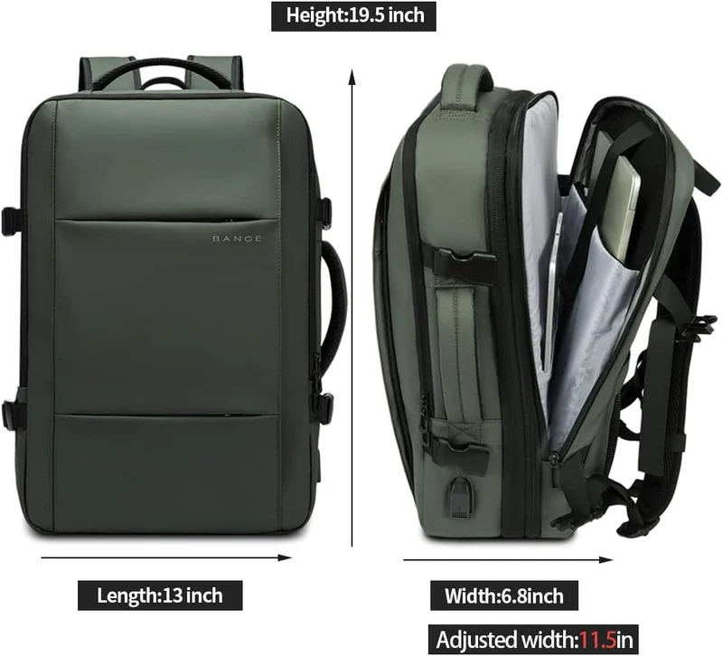 Utvidbar 26–45L Vanntett Reise Ryggsekk med Laptoplomme & Duffelbærer | Luvikno
