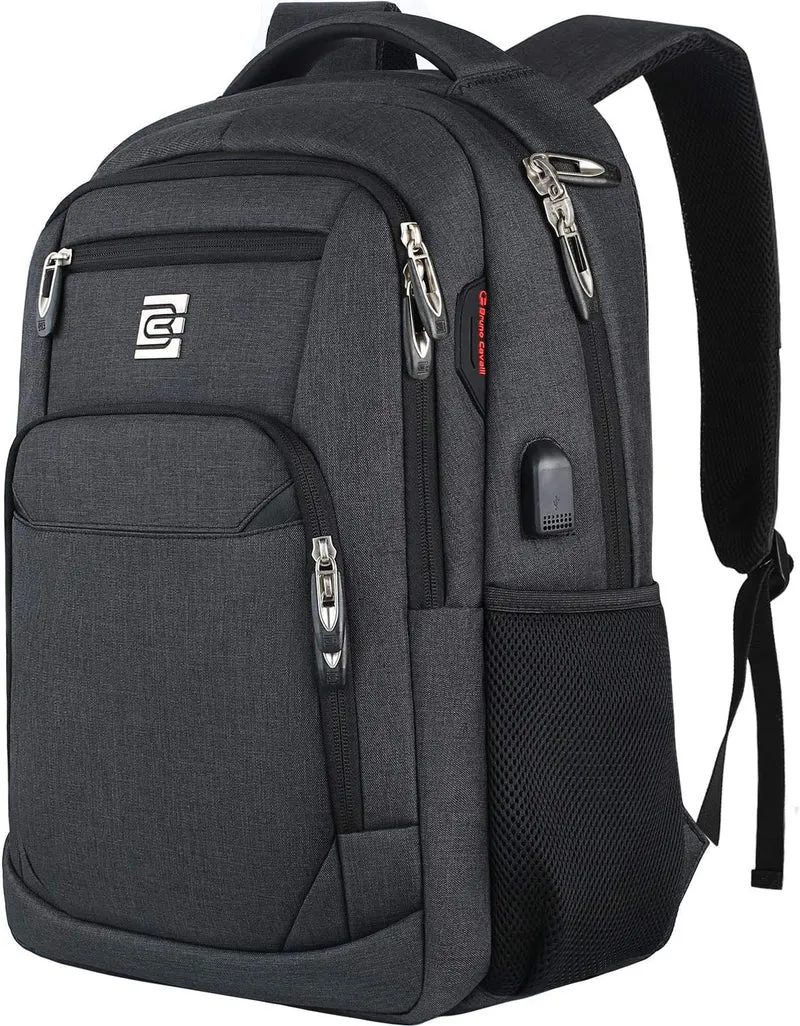 Slim anti-tyveri laptop ryggsekk med USB-ladeport | Luvikno