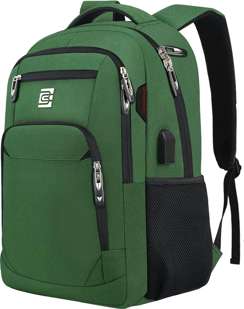 Slim anti-tyveri laptop ryggsekk med USB-ladeport | Luvikno