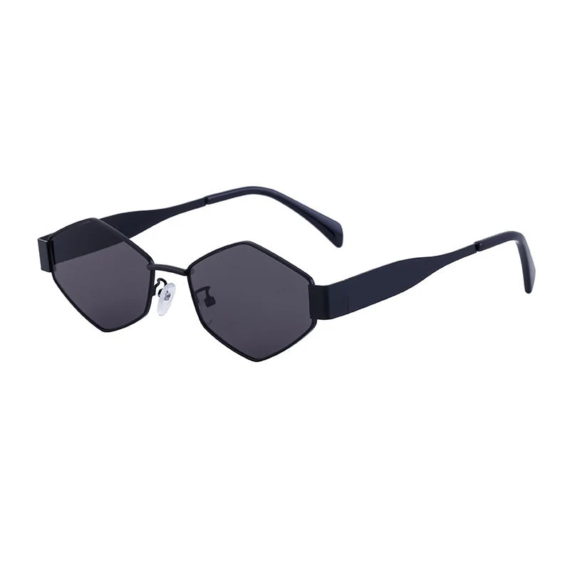 Dame geometrisk solbrille med moderne ramme Luvikno