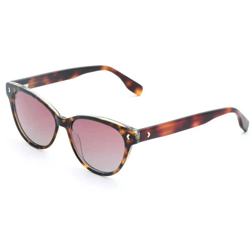 Dame Cat-Eye solbriller med stilrent design og UV-beskyttelse Luvikno