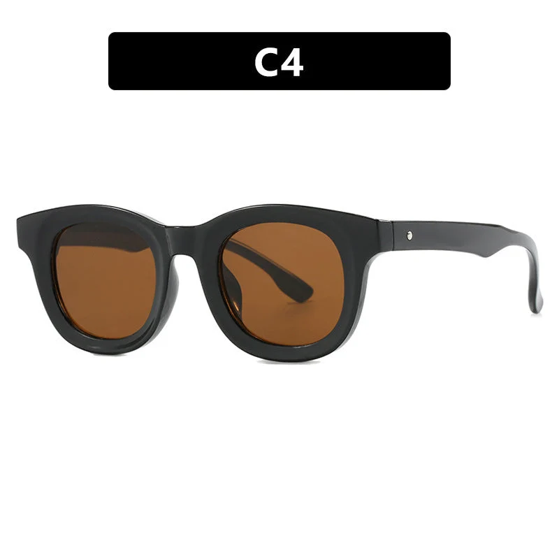 Dame trendy oversized solbriller med markant design Luvikno