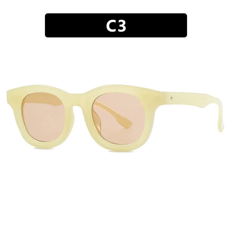 Dame trendy oversized solbriller med markant design Luvikno