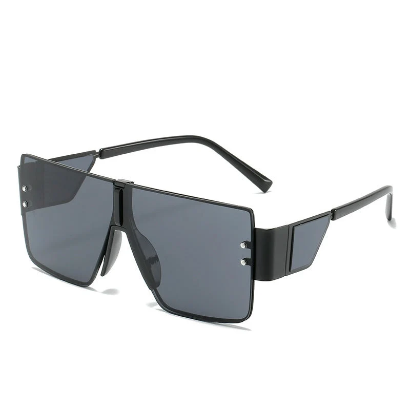 Dame trendy oversized solbriller med futuristisk design Luvikno