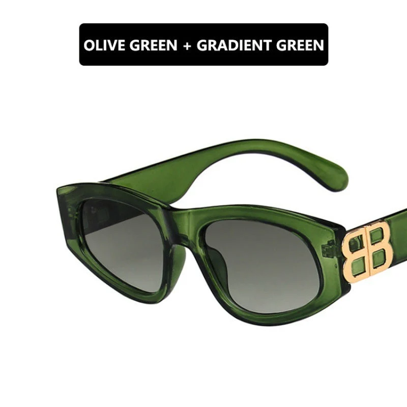Dame stilige Cat-Eye solbriller med moderne leopardmønster Luvikno