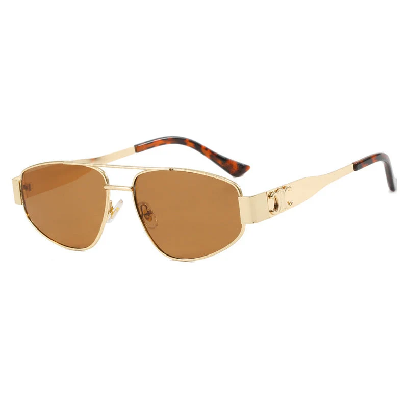 Dame Sporty Solbriller med polarisering linser og elegant metallramme Luvikno