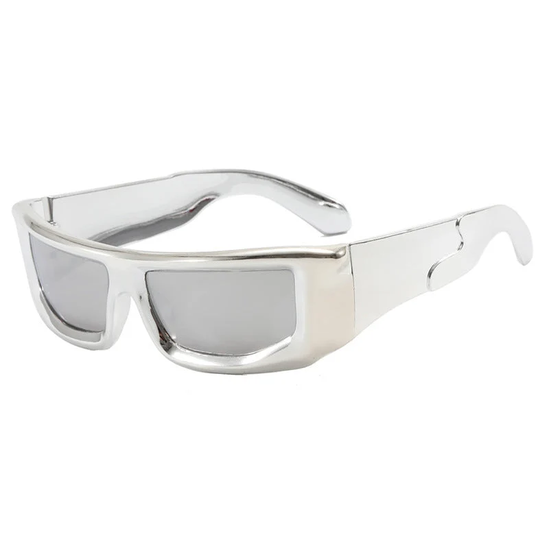 Dame sporty solbriller med stilfull metallramme Luvikno
