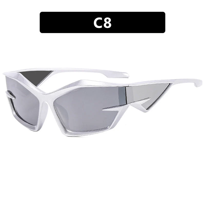 Dame sporty solbriller i dynamisk design Luvikno