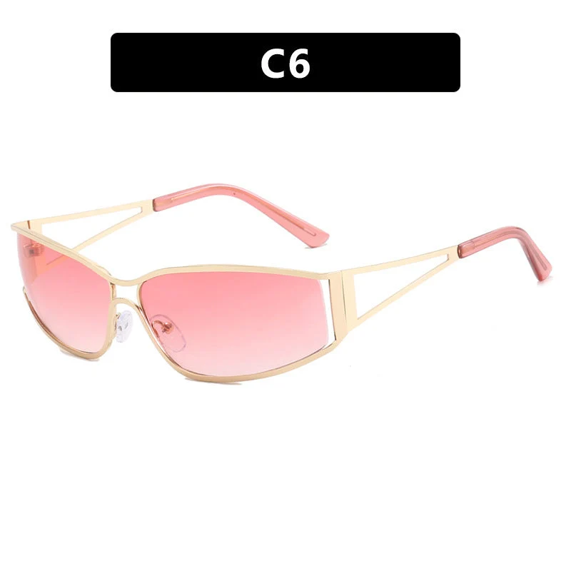 Damer sporty solbrille i futuristisk stil Luvikno