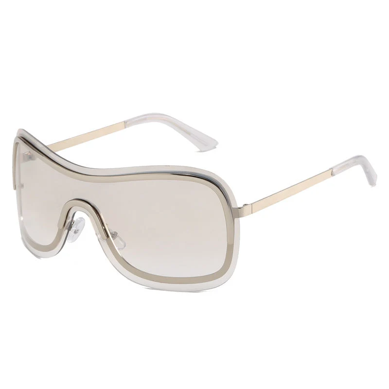 Dame sporty oversized solbriller med elegant design Luvikno