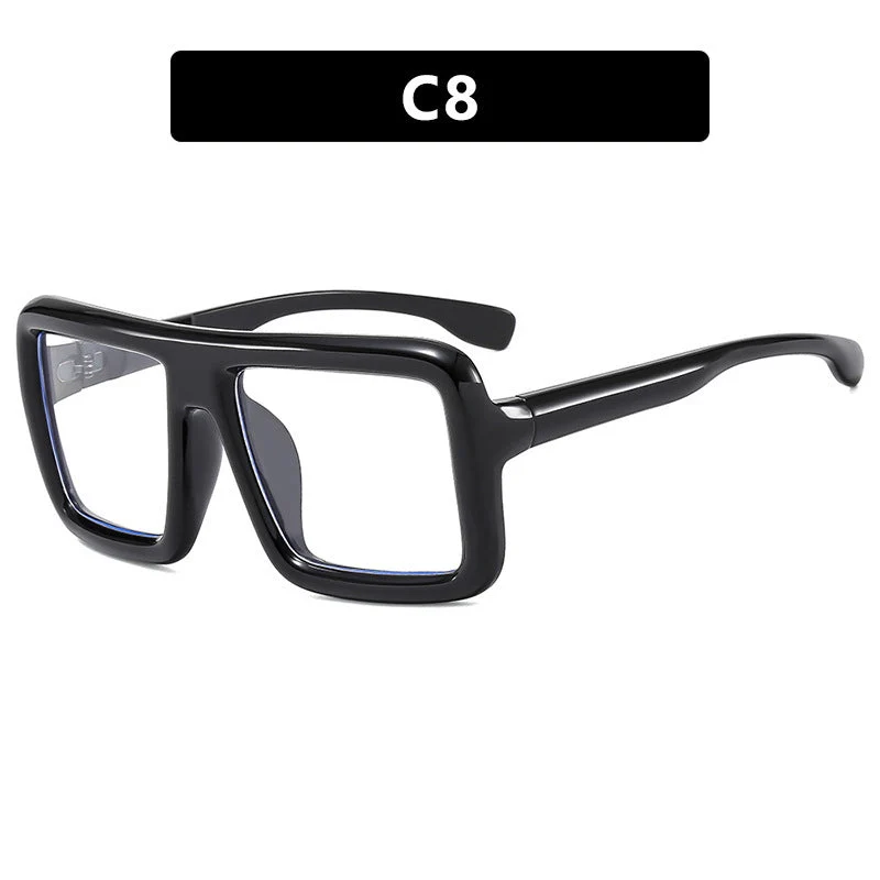 Dame solbrille i moderne, rektangulære design med høy UV-beskyttelsesfunksjon Luvikno