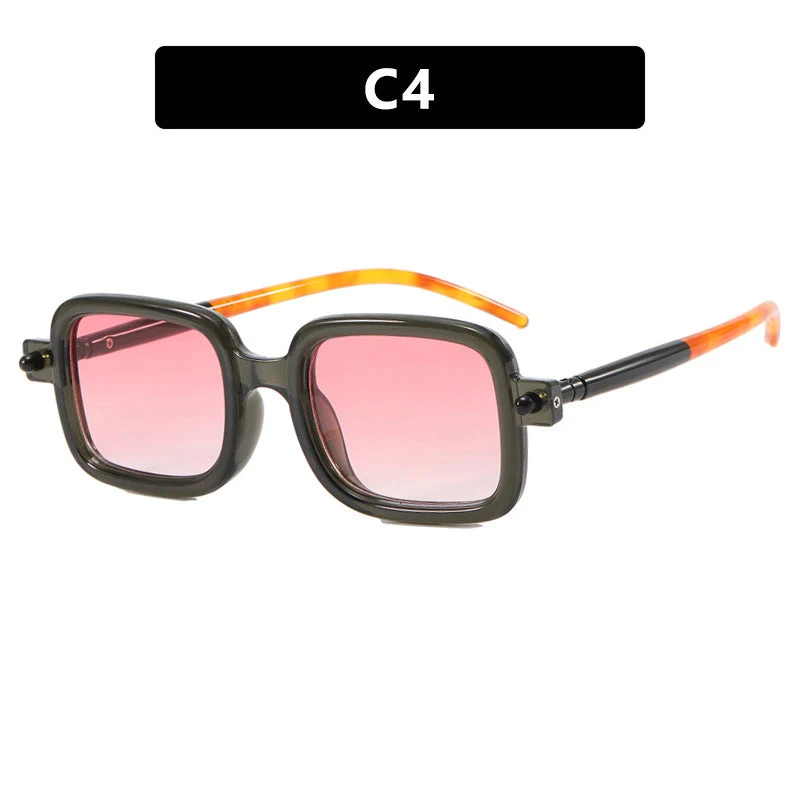 Dame firkantet solbrille med trendy ramme og komfortabel passform Luvikno