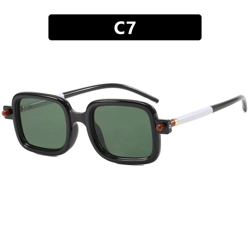 Dame firkantet solbrille med trendy ramme og komfortabel passform Luvikno