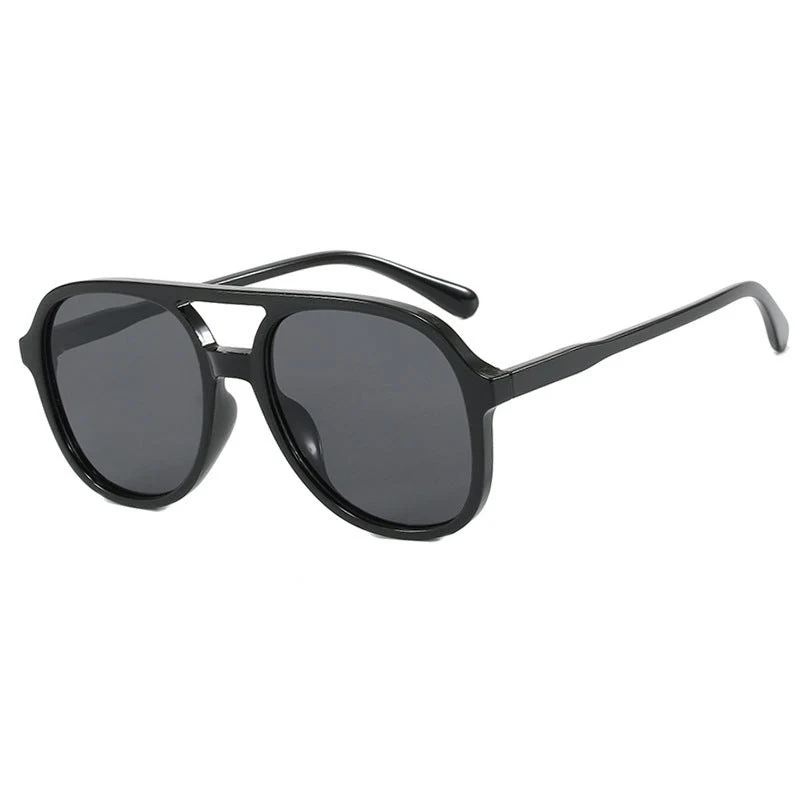 Dame oversized solbriller med innovativt design Luvikno