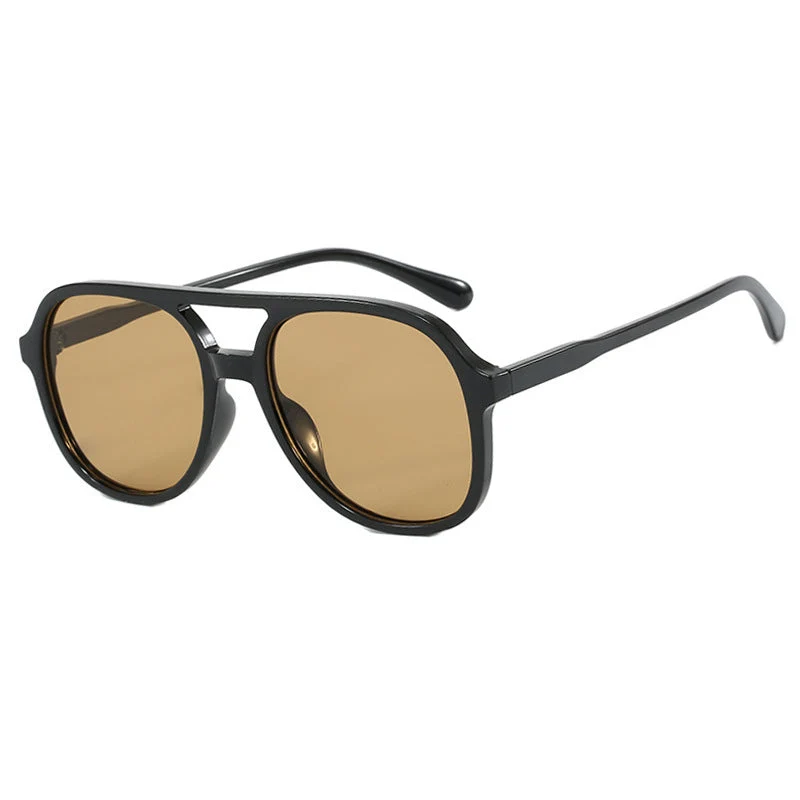 Dame oversized solbriller med innovativt design Luvikno