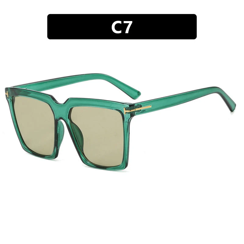 Dame oversized solbriller med elegant og polariserende glassdesign Luvikno