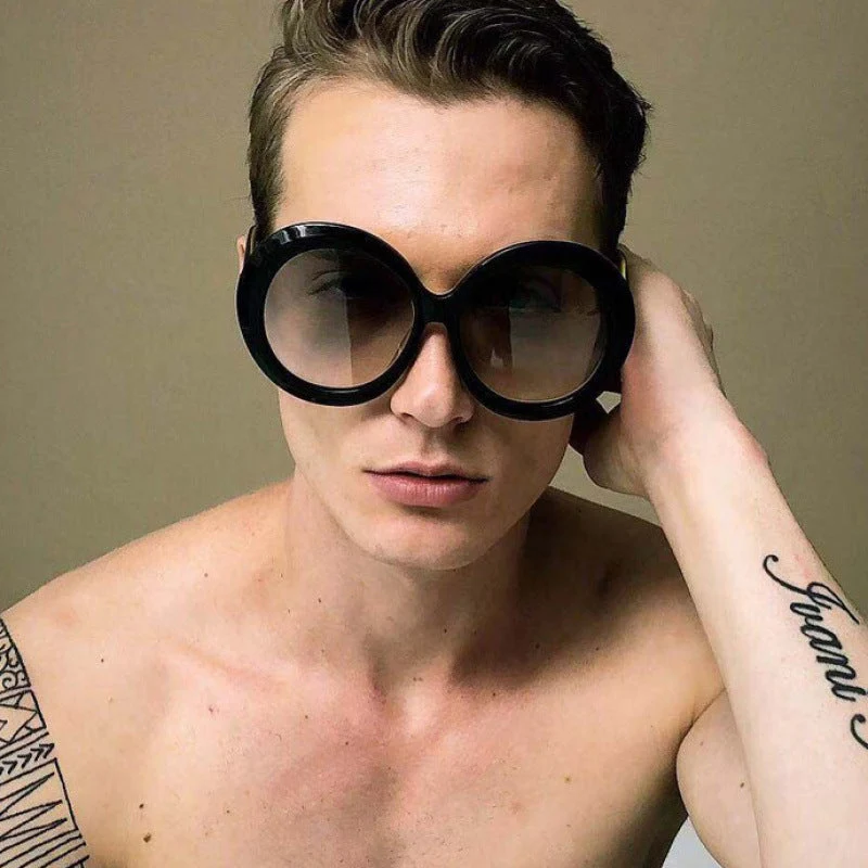 Dame oversized moteriktig solbrille med elegant design Luvikno