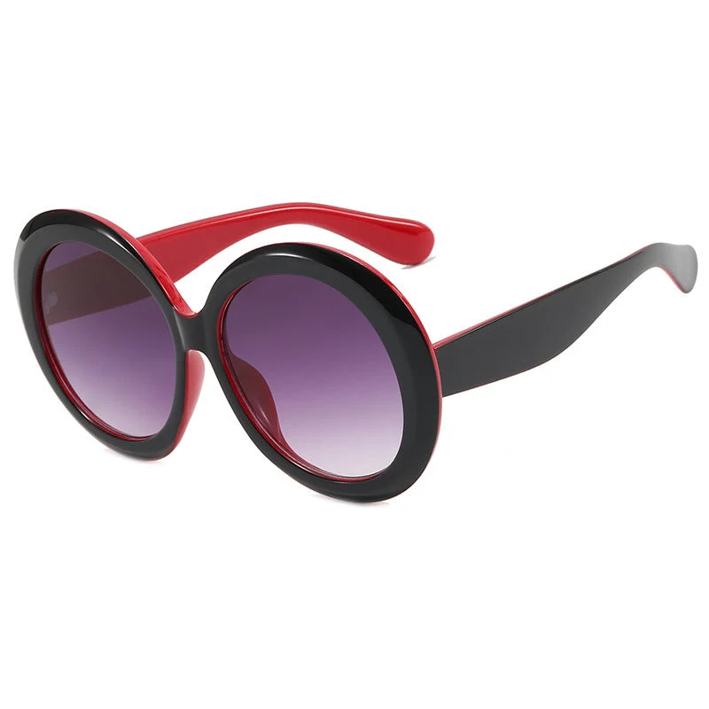 Dame oversized moteriktig solbrille med elegant design Luvikno