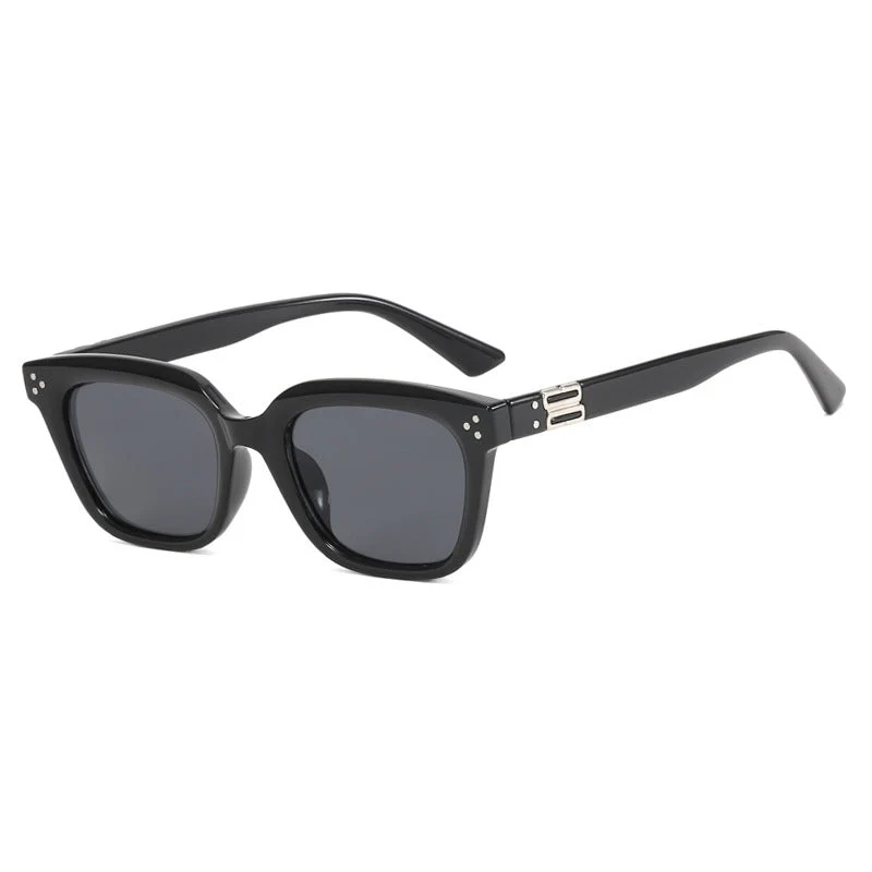 Dame oversized solbrille i moderne geometrisk design Luvikno