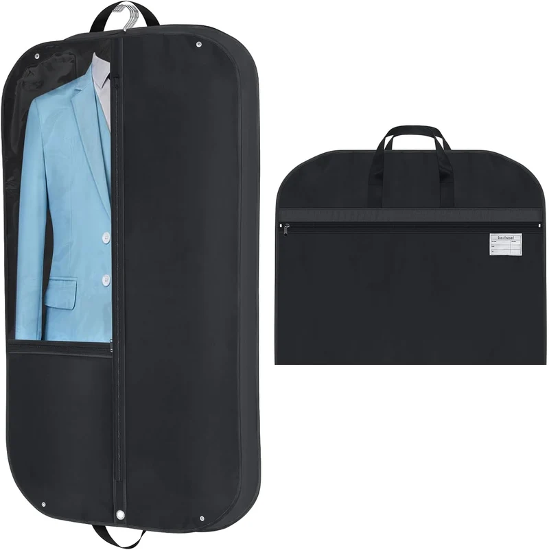 Vanntett Oxford Klærpose – Dressdeksel med Gusset og Lommer (2-Pack) | Luvikno