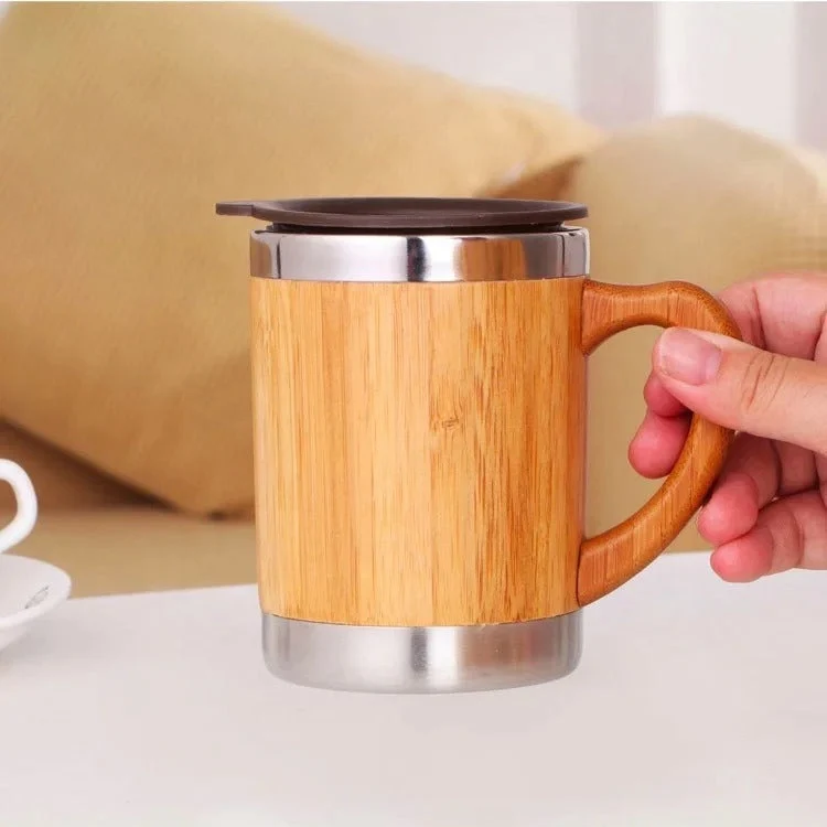 Dame bærekraftig isolert kaffe-kopp med trekke håndtak Luvikno
