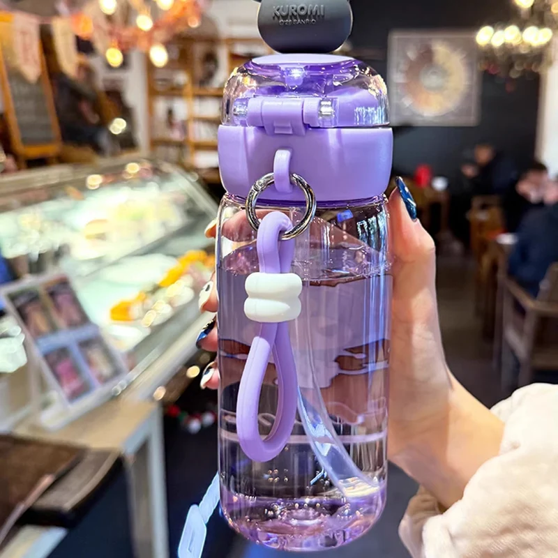 Dame Drikkeflaske med interaktivt lokk og søtt karakterdesign Luvikno