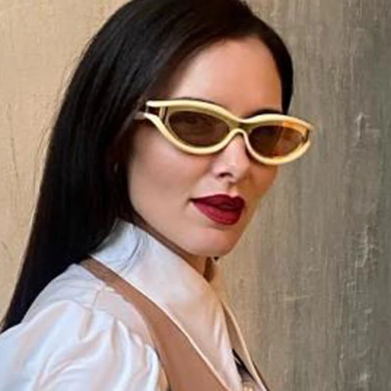 Damer Cat-Eye solbriller med beskyttende UV-beskyttelse og stilige rammer Luvikno