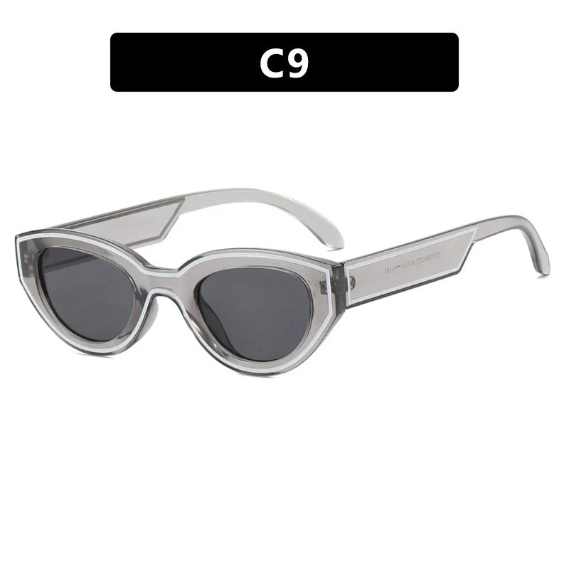 Dame Cat-Eye solbriller med innovativ ramme Luvikno