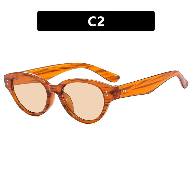 Dame Cat-Eye solbriller i elegant design med bred ramme Luvikno
