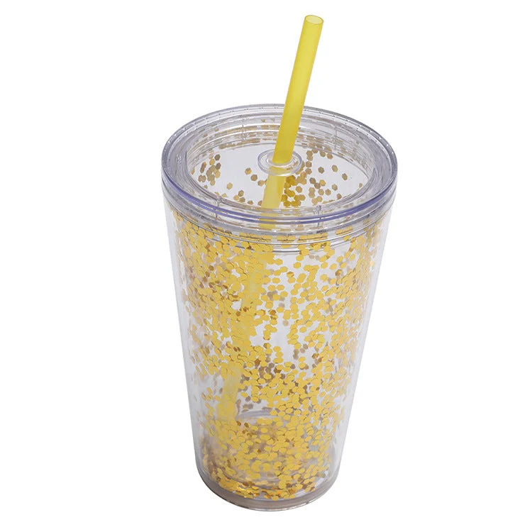 Unisex Glitter Becher Luvikno