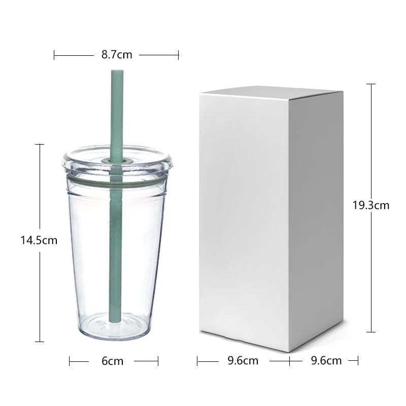Kvinne gjenbrukbart drikkeglass med innovativt lokksystem Luvikno
