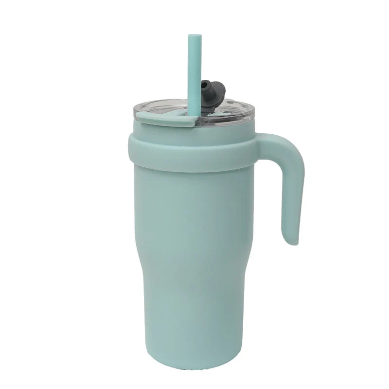 Dame Isolert To-Go-Kopp med Ergonomisk Håndtak og Fleksibel Strå Luvikno