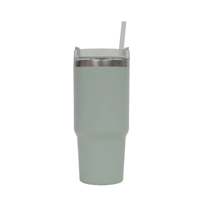 Dame isolert kopp med dobbeltvegget rustfritt stålkonstruksjon og integrert strå Luvikno