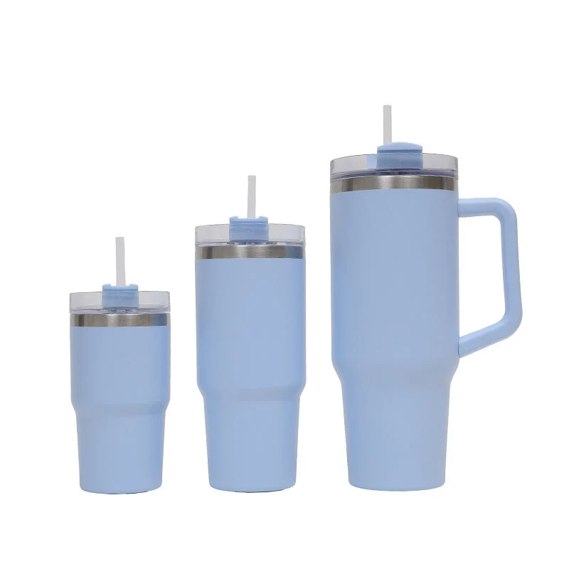 Dame isolert kopp med dobbeltvegget rustfritt stålkonstruksjon og integrert strå Luvikno